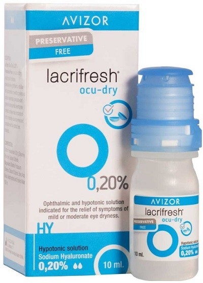 Gotas Humectantes Moisture Lacrifresh Ocu-Dry (0,20% Hialuronato de sodio)
